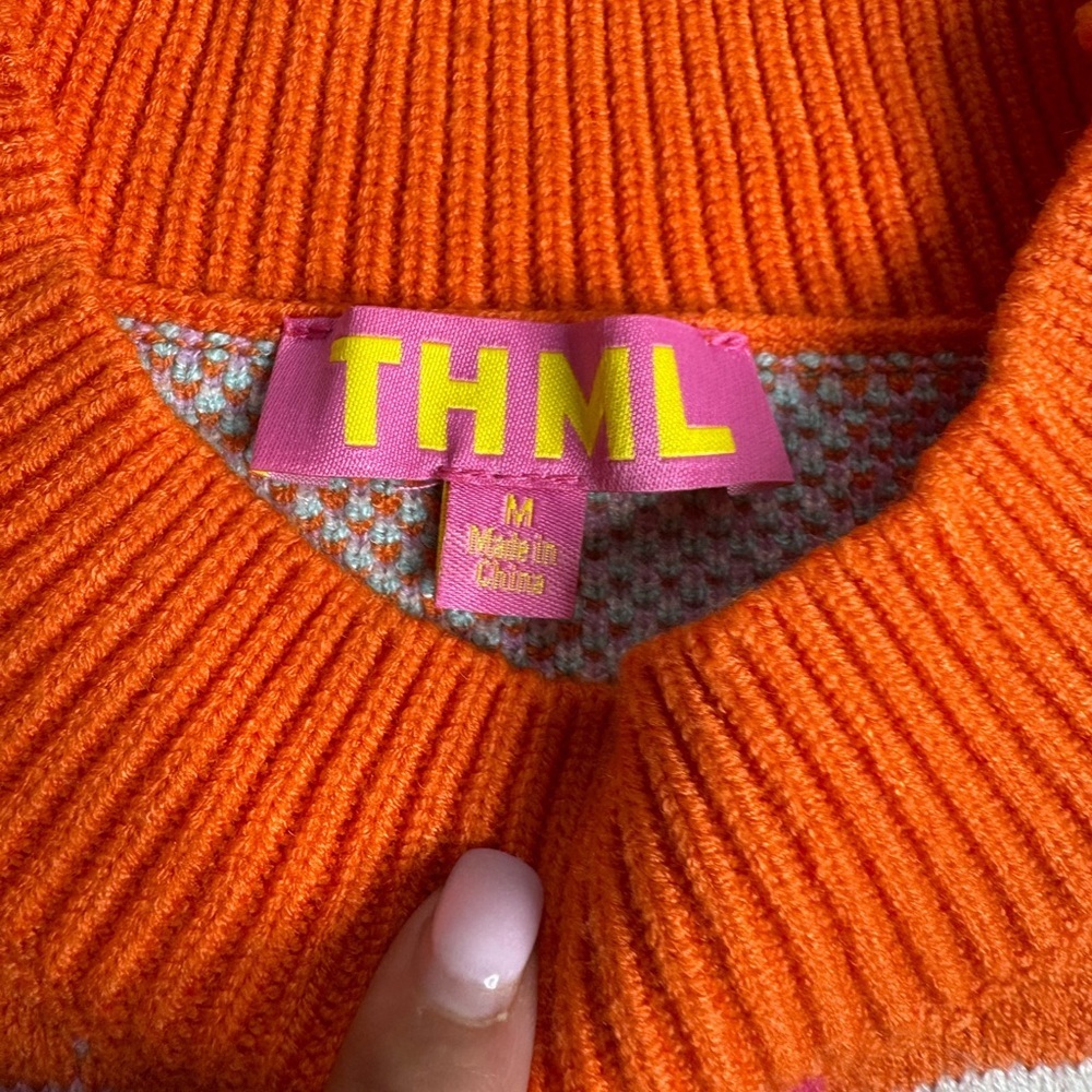 THML Rylee sweater in orange - Picture 4 of 7